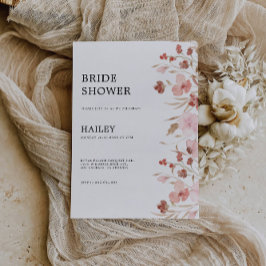 バラ結婚のブライダルシャワー招待 招待状