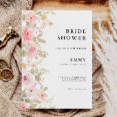 バラ結婚のブライダルシャワー招待 招待状