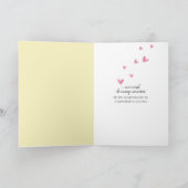 バラ結婚の花びらに記念日の輪を付ける カード (内部)