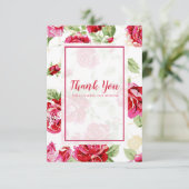 バラ結婚の サンキューカード (スタンド正面)