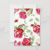 バラ結婚の サンキューカード (裏面)