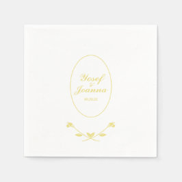 バラ結婚の スタンダードカクテルナプキン