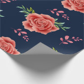 バラ結婚の ラッピングペーパー (角)