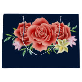 バラ結婚の ラージペーパーバッグ (正面)