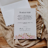 バラ結婚のThank You Napkinノートメニュー メニュー