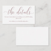 バラ結婚のWebサイトエンクロージャカード エンクロージャーカード (正面/裏面)