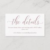 バラ結婚のWebサイトエンクロージャカード エンクロージャーカード (正面)