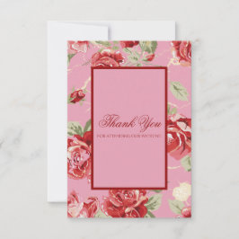 バラ結婚サンキューカード サンキューカード