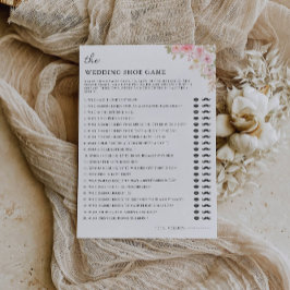 バラ結婚シューゲームテンプレート 招待状