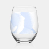 バラ結婚デザイン ステムなしワイングラス (裏面)