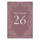 バラ結婚トープヴィンテージ植物学 テーブルナンバー (正面)