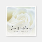 バラ結婚フローラ スタンダードカクテルナプキン (正面)