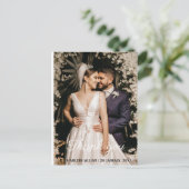 バラ結婚ポスター感謝していの素晴らしい ポストカード (スタンド正面)