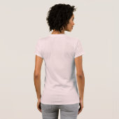 バラ結婚リボン – Bridesmaid Tシャツ (裏面フル)