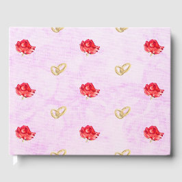 バラ結婚リングや輪 ゲストブック