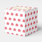 バラ結婚式の引き出物ボックス フェイバーボックス (正面サイド)