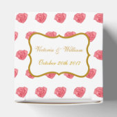 バラ結婚式の引き出物ボックス フェイバーボックス (上部)