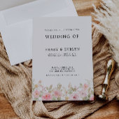 バラ結婚式の招待テンプレート 招待状