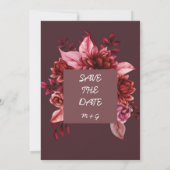 バラ結婚式招待状アート 招待状 (裏面)