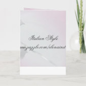 バラ結婚式招待状カード 招待状 (裏面)