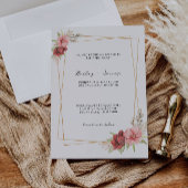 バラ結婚式招待状テンプレート 招待状