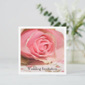 バラ結婚式招待状 招待状 (スタンド正面)