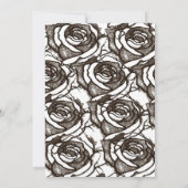 バラ結婚式招待状 招待状 (裏面)