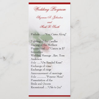 バラ結婚式 プログラム