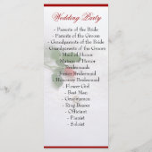 バラ結婚式 プログラム (裏面)