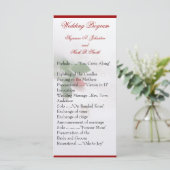 バラ結婚式 プログラム (スタンド正面)