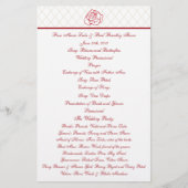 バラ結婚式 プログラム (正面)