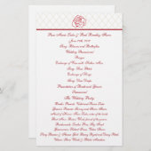 バラ結婚式 プログラム (正面/裏面)