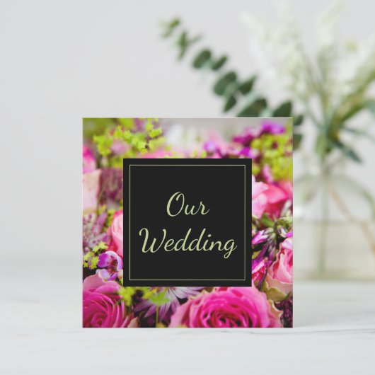 バラ結婚束 招待状 (スタンド正面)