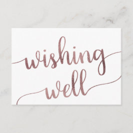 バラ結婚金ゴールドの願い井戸 エンクロージャーカード