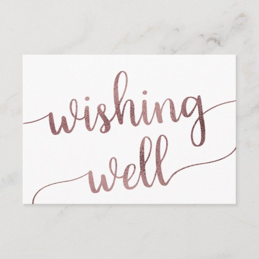 バラ結婚金ゴールドの願い井戸 エンクロージャーカード (正面)