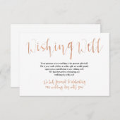 バラ結婚金ゴールドの願い井戸 エンクロージャーカード (正面/裏面)