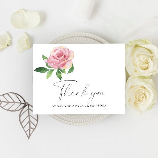 バラ結婚-'Thank You ポストカード