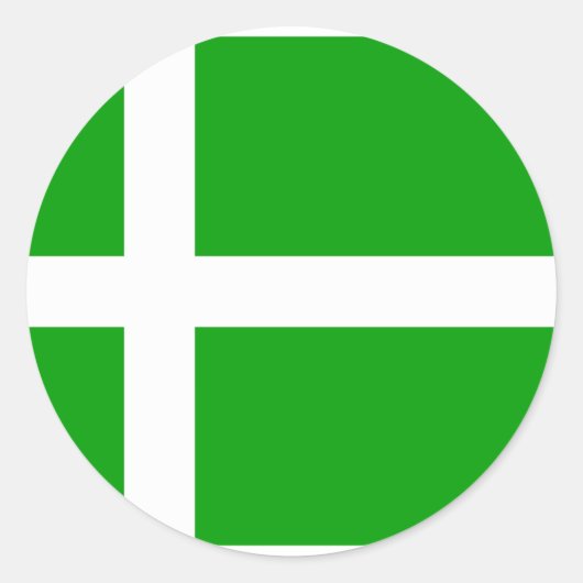 バラ統一された国国旗 ラウンドシール (正面)