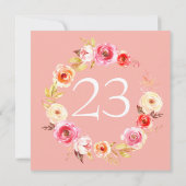 バラ統一 招待状 (裏面)