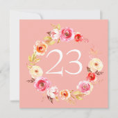 バラ統一 招待状 (正面)