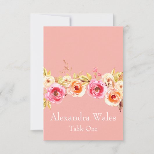 バラ統一 招待状 (正面)