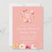 バラ統一 招待状 (正面)