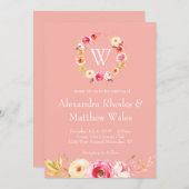 バラ統一 招待状 (正面/裏面)