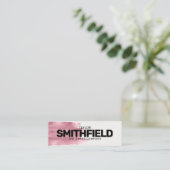 バラ絵を描シンプルモダントレンディー型 スキニー名刺 (スタンド正面)