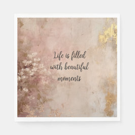 バラ絵を描金ゴールド スタンダードランチョンナプキン