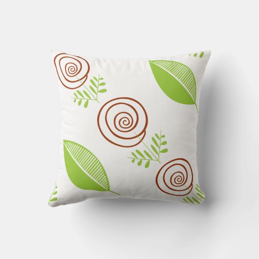 バラ緑 クッション (裏面)