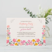 バラ縁ど招待状 招待状 (スタンド正面)