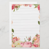 バラ縁ど線紙 便箋 (正面/裏面)