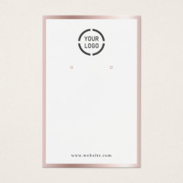 バラ縁ど金ゴールドカスタムロゴイヤリング表示