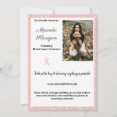 バラ縁ど金ゴールドPageant Autograph Card 招待状 (裏面)